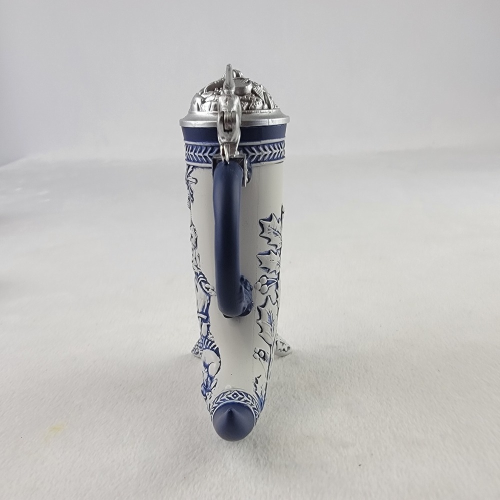 Hallmark Keepsake 2024 Beer Stein Christmas Ornament Tom Best Blue White QG02501 - Picture 4 of 7